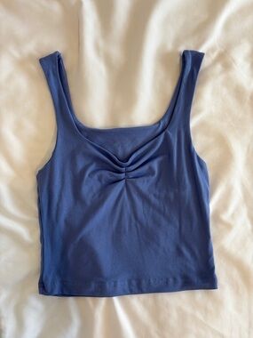 Women’s Blue Cropped Tank Top